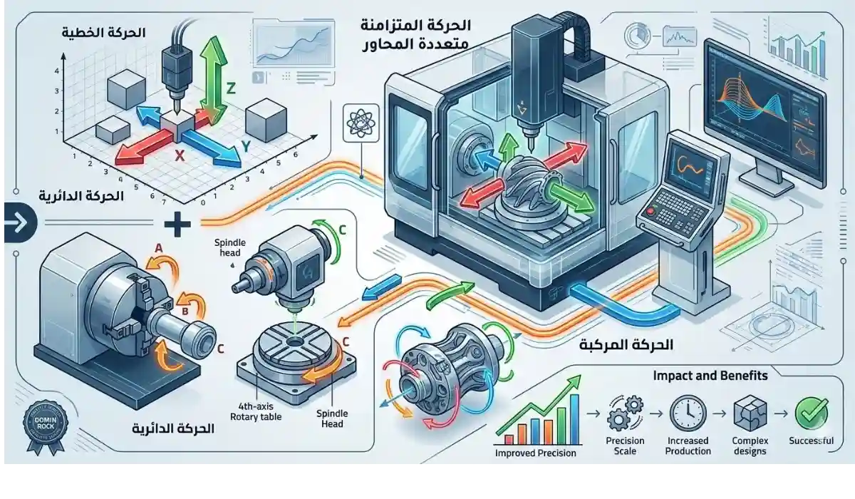 أنواع الحركة في ماكينات CNC