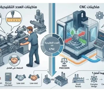 مقارنة بين ماكينات العدد التقليدية وماكينات CNC