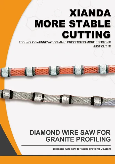 Top Quality Wire Saw for Granite Profiling Stone Cutting Tools Factory