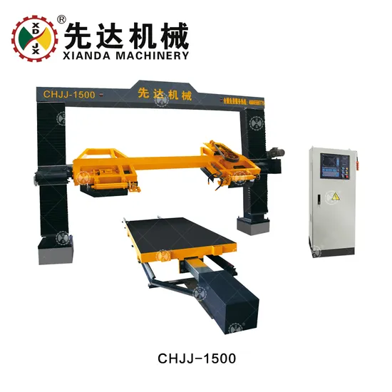 CNC Control Circular Slab Stone Cutting Machine High Efficiency for Marble Block