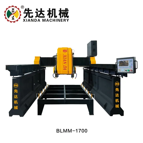 Xianda 3 Axis CNC Bridge Type Linear Cutting and Milling Machine /Dual Beam Bridge Type Cutting and Milling Machine Blmm-1700