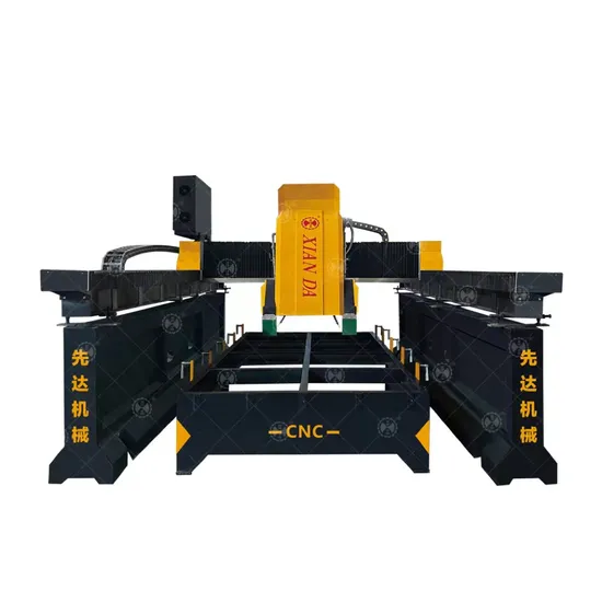 Heavy Duty Gantry CNC 3-Axis Bridge Dual Beam Cutting and Milling Machine /Manufacturer/Customizable/Four Blade Cutting