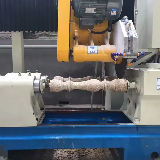 Automatic 2 Heads Stone Pillar Baluster Cutting Machine for Granite Marble Vase Making