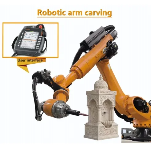 6 Axis Robot Arm CNC Router 3D Sculpture Stone Carving Machine