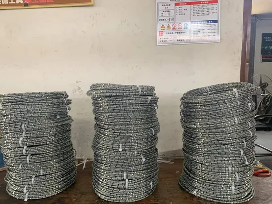 High Efficiency 8.8mm Diamon Wire for Granite Profiling