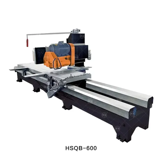 Stone Machinery Hsqb-600 Manual Marble Tile Saw Edge Granite Cutting Machine 45 Degree Head Titling Glass Cutter