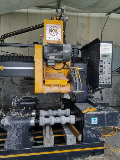 Four PCS Baluster Cutting Machine for Processing Pillar Column Base Caps