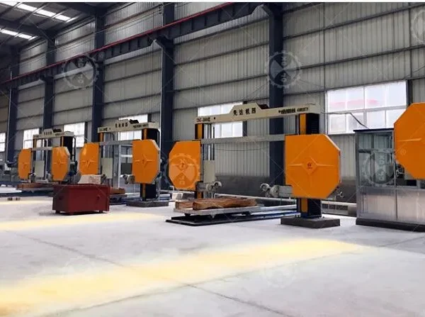 Xianda Automatic High-Quality Arc-Shaped CNC Diamond Wire Saw Stone Machine