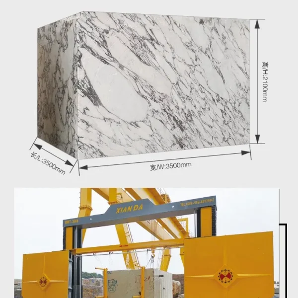 Wire Saw Machine for Block Squaring and Slabs Cutting