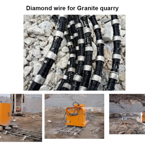 11.5mm Diamond Wire Saw for Marble Quarrying for Limestone