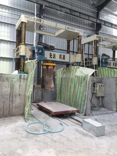 Yhqj-2500 Four Cylinder Column Slab Arc Slab Gantry Stone Cut Machine