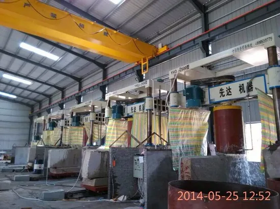 Four-Cylinder Gantry Stone Cutting Machine for Column Slab Yhqj-2500