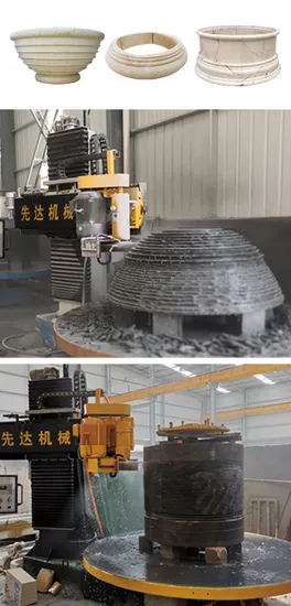Column Cap and Base Profiling Machine for Marble Granite