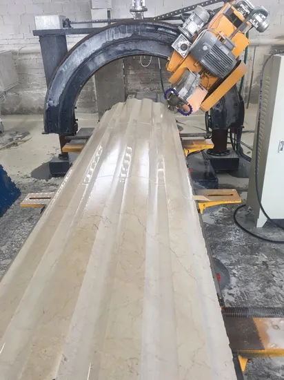 Automatic Processing Roman Pillar Slot Stone Cutting Machinery