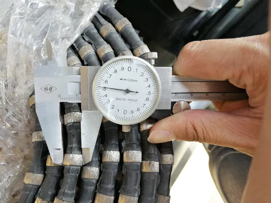 Marble Quarry Cutting Diamond Wire Coated with Rubber