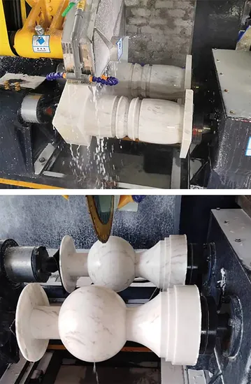 Two PCS Baluster Stone Marble Granite Cutting Machine