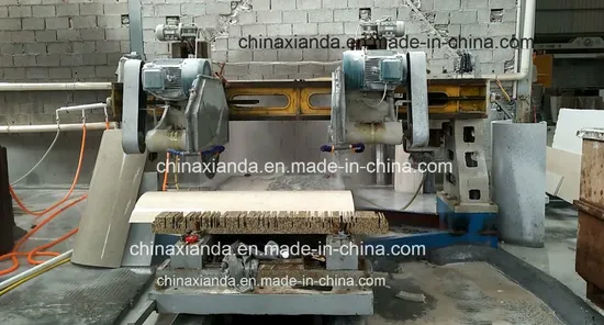 Stone Cutting Machine with Four Blade for Column Processing