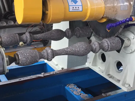 Stone Lathe Machine Granite Marble Special Shapes Profiling for Baluster Balustrade Vase Pillar PLC China Xianda