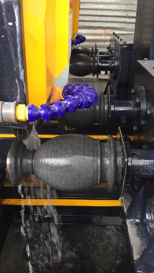 Four PCS Baluster Cutting Machine for Processing Pillar Column Base Caps