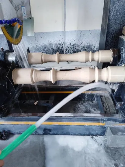 CNC/PLC Four PCS Baluster Cutting Machine for Processing Pillar Column Base Caps