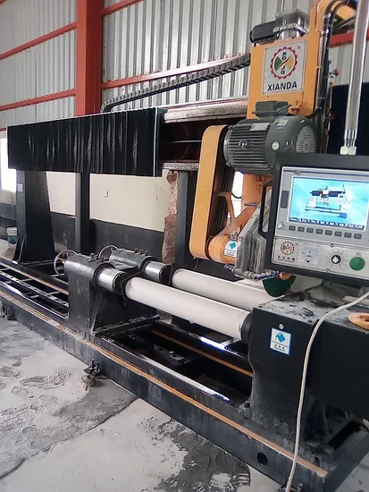Two PCS Solid Pillar Cutting Column Base&Caps&Roadblock Processing Machine