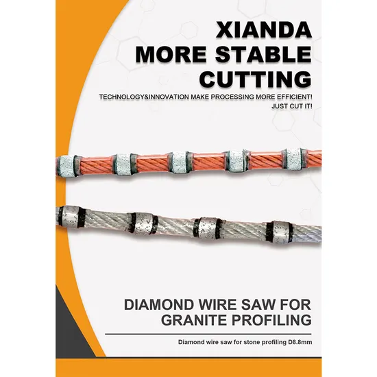 Quality Assurance Customized Power Tools Diamond Wire Rope Saw for Stone Cutting