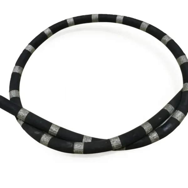 11.5mm Rubber Fixed Diamond Wire Rope Concrete Cutting Wire Saw Used on Hydraulic and Electrict Diamond Wire Saw