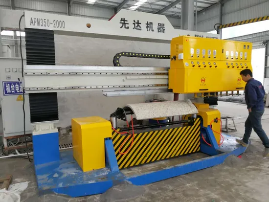 Xianda Machinery Circular Slab Polishing Machine PLC Control for Column Slab Poshing