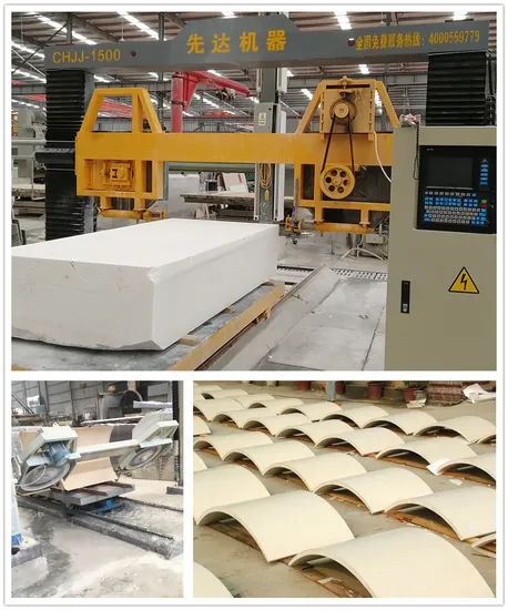 High Efficiency CNC Circular Slab Stone Cutting Machine for Processing Marble