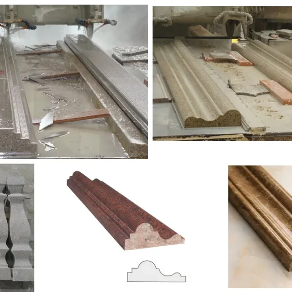 Cnfx-2800 CNC Four Blade High Effecient Gantry Style Stone Cutting Machine for Stone Profiling