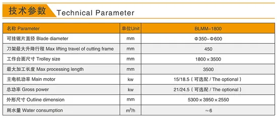 Marble and Granite Bridge Type Linear Cutting and Milling Machine