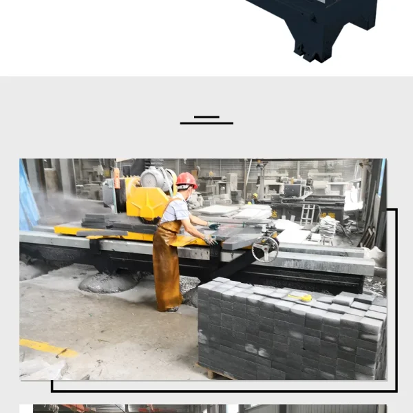 Manual Stone Edge Cutting Machine 45 Degree Tilting Easy Operated Electric Stone Cutter Machinery, Granite Marble Quartz Slab Block Edge Chamfering