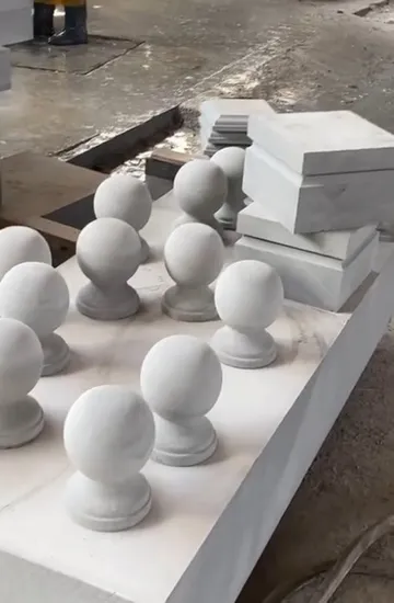 CNC Baluster Column Cutting Machine Railings Profiling Product Marble Profiling