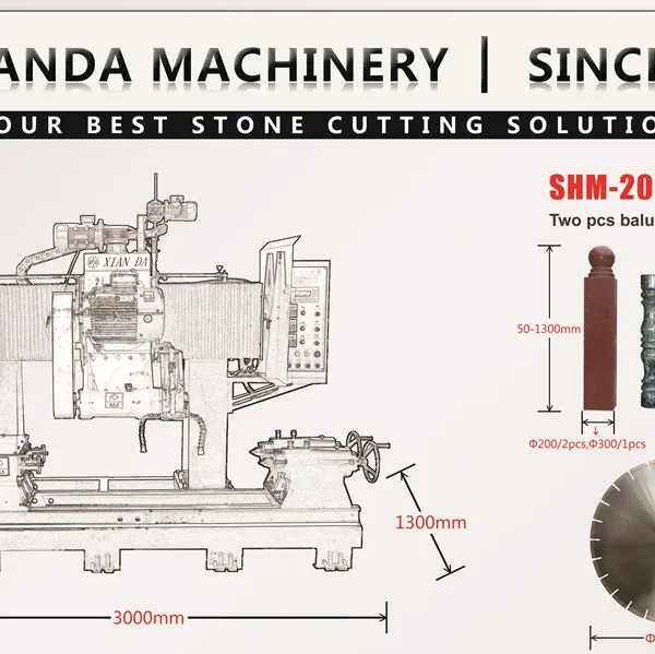 Baluster Cutting Machine PLC&CNC Stone Cutting Machine