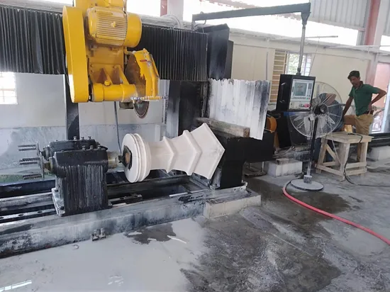 Granite Marble Slab Cutting High Efficiency Baluster Profiling Machine Roman Columns Stone Processing Equipment