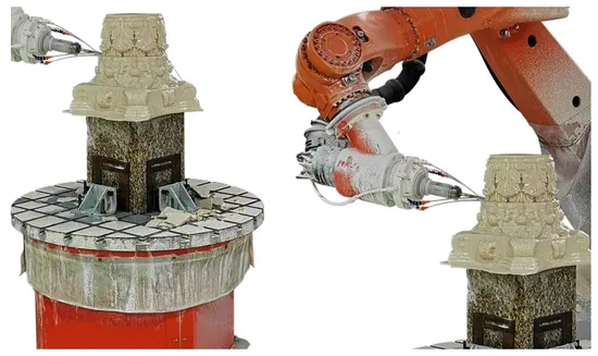6 Axis Robot Arm CNC Router 3D Sculpture Stone Carving Machine