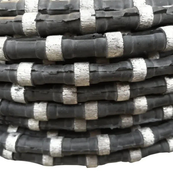 11.5mm Rubber Spring Rope Cutting Wire Saw Machine Diamond Wire Rope for Granite