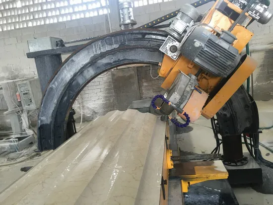 Automatic Roman Pillar Slot Stone Cutting Processing Machine Dlc-1400