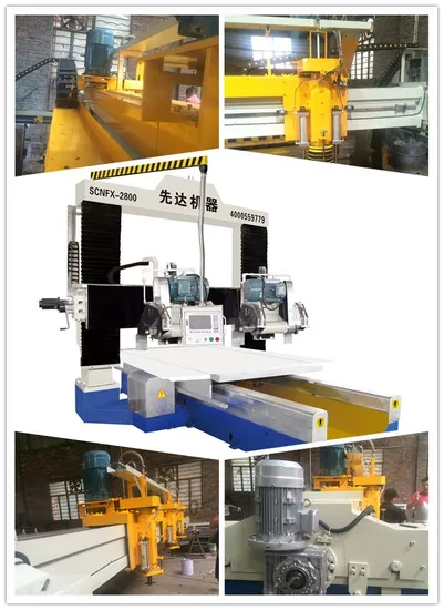 CNC Four-Blades Gantry Profiling Linear Machine for Marble/Granite