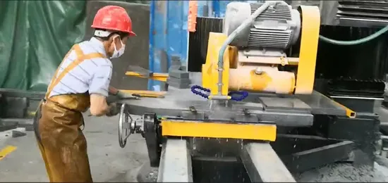 Stone Machinery Hsqb-600 Manual Marble Tile Saw Edge Granite Cutting Machine 45 Degree Head Titling Glass Cutter