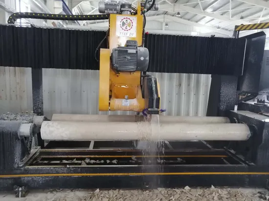 Two PCS Solid Pillar Cutting Column Base&Caps&Roadblock Processing Machine Scm-300/600-2 CCM-300/600-2