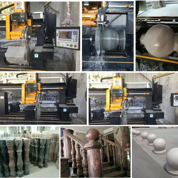 Stone Baluster Cutting Machine Four Pieces High Efficiency