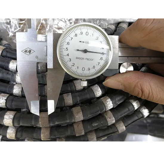 High Cutting Efficiency 8mm 9mm Diamond Rope Diamond Wire Saw for Stone Cutting