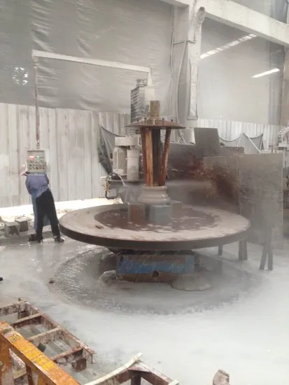 Column Cap and Base Profiling Machine Xianda Machinery High Efficiency CNC Natural Stone Column Base Cap Cutting Machine for Ganite Marble Round Shaping