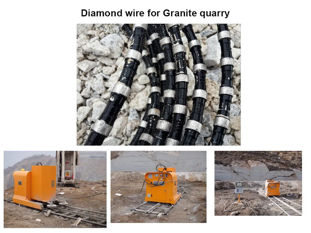 11.5mm Diamond Wire Saw for Marble Quarrying for Limestone
