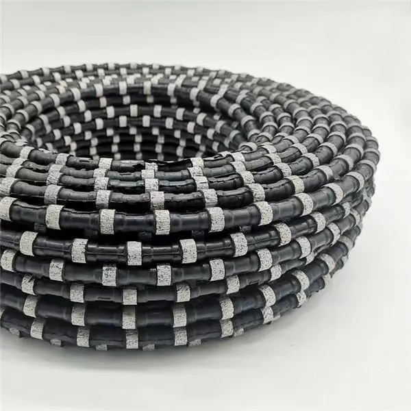 11.5mm Rubber Spring Rope Cutting Wire Saw Machine Diamond Wire Rope for Granite