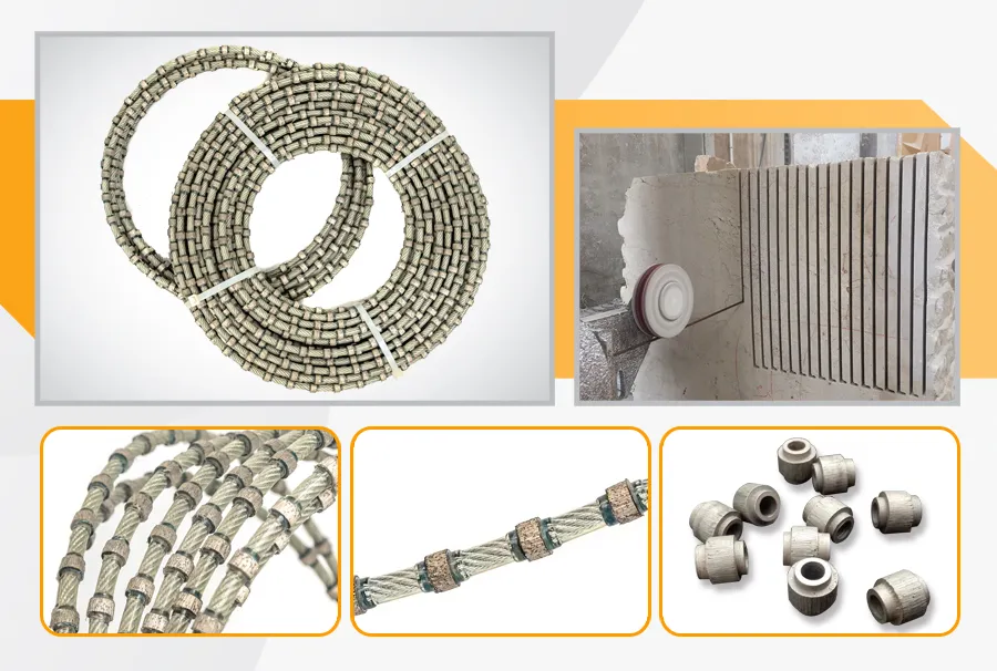 11mm Plastic Diamond Wire Saw for Granite