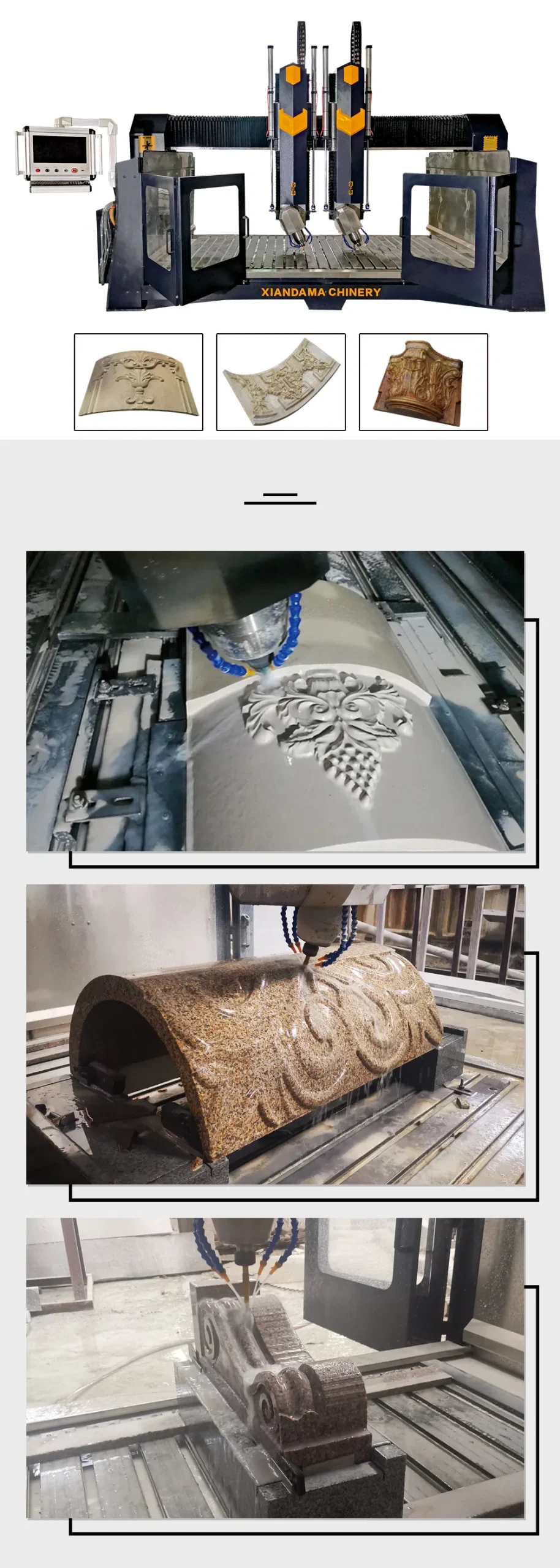 Acm-3015 4 Axis Column CNC Carving Machine