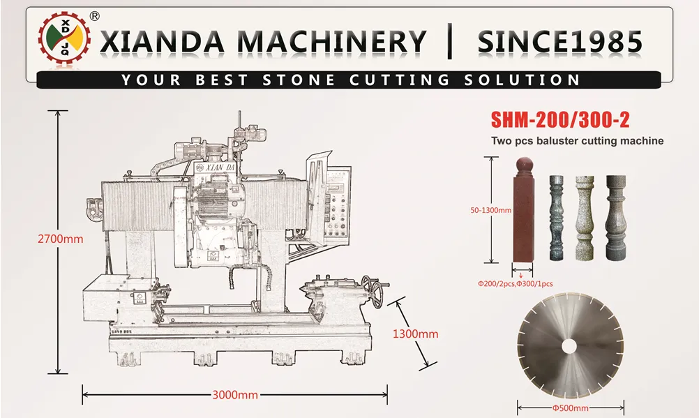 Baluster Cutting Machine PLC&CNC Stone Cutting Machine