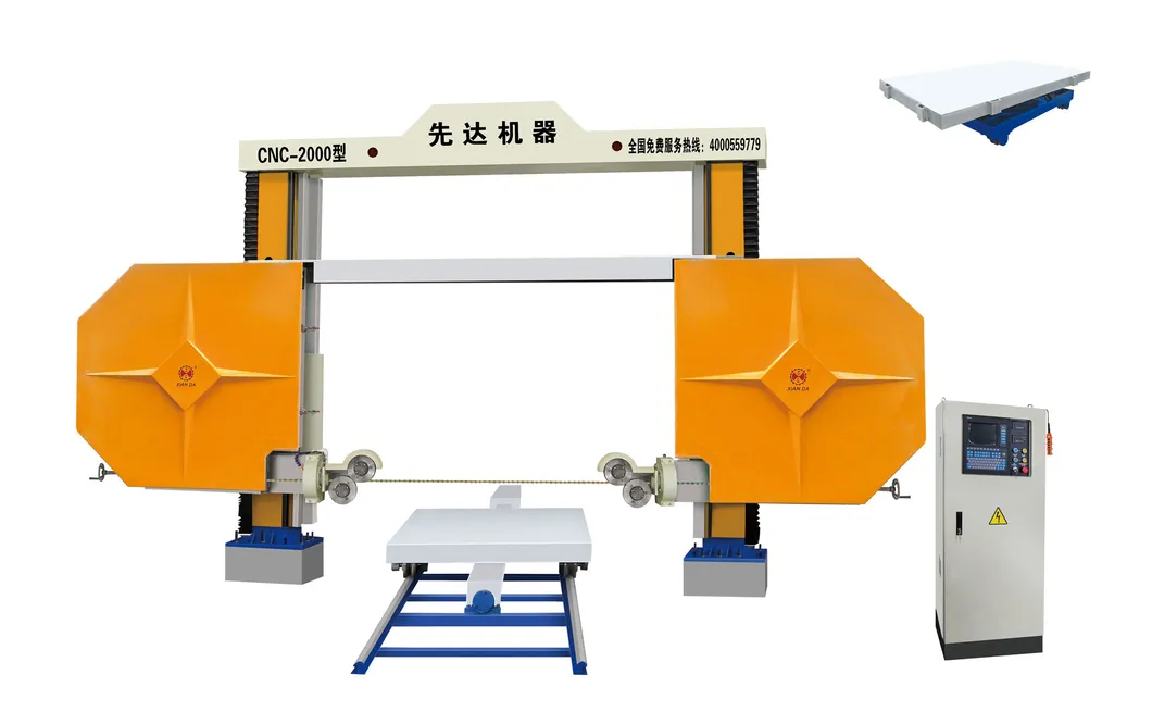 CNC-2000 Diamond Wire Saw Stone Machine for Granite Quarry Marble Cutting